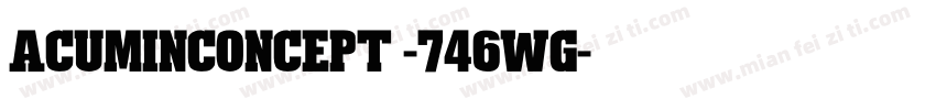acuminconcept -746wg字体转换